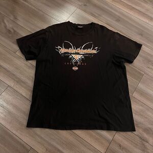 Harley Davidson‎ Motorcycle Cafe Black Graphic Shirt Men Large Bin I-4